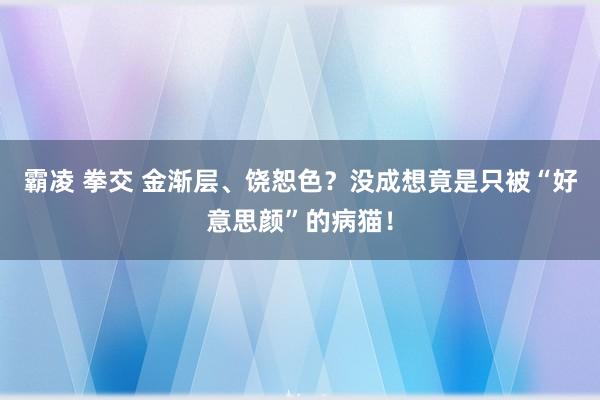   霸凌 拳交 金渐层、饶恕色？没成想竟是只被“好意思颜”的病猫！