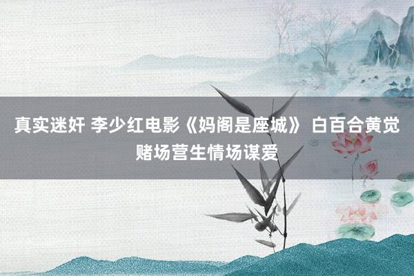   真实迷奸 李少红电影《妈阁是座城》 白百合黄觉赌场营生情场谋爱